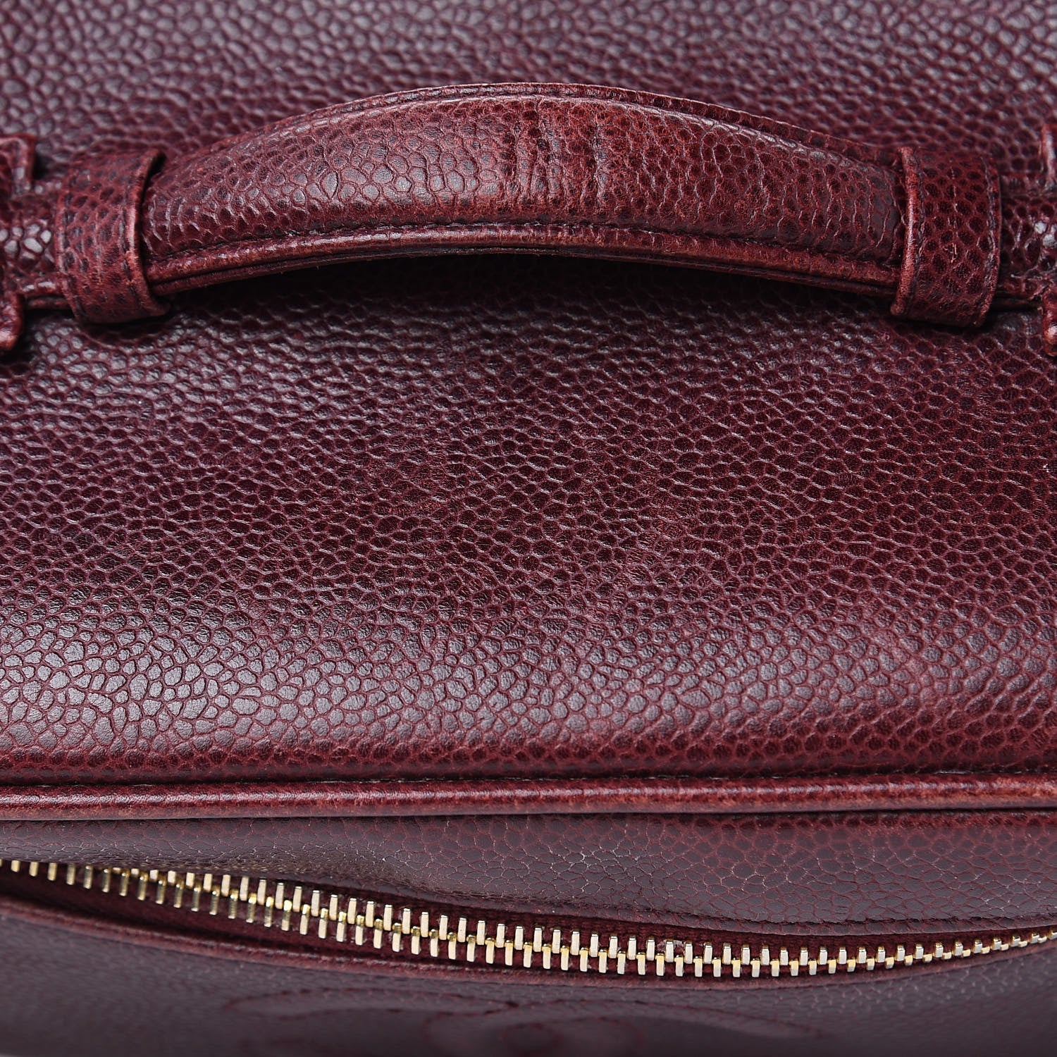 Chanel Caviar Vanity Cosmetic Case Burgundy 14 of 18