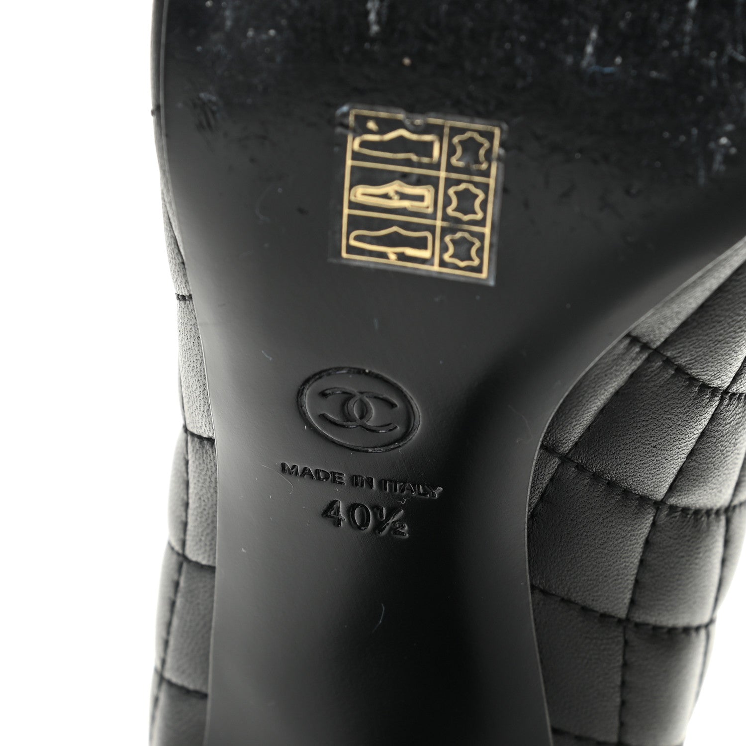 Chanel Calfskin Quilted Cap Toe Short Boots 40.5 Black 8 of 10