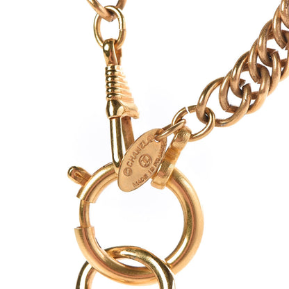 Chanel CC Quilted Loupe Chain Necklace Gold 6 of 6