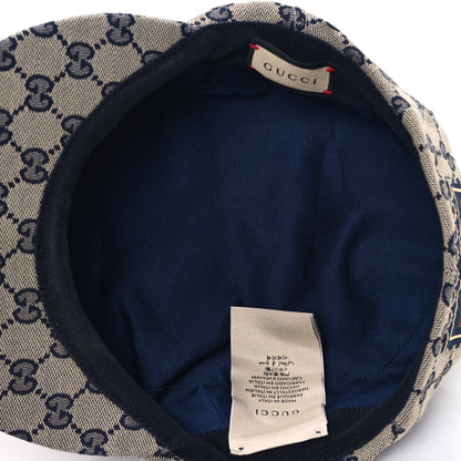 Gucci Monogram Flat Cap M Navy 7 of 9
