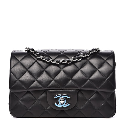 Chanel Lambskin Quilted Mini Rectangular Flap Black 1 of 11