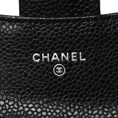 Chanel Caviar Quilted Flap Card Holder Wallet Black 6 of 9