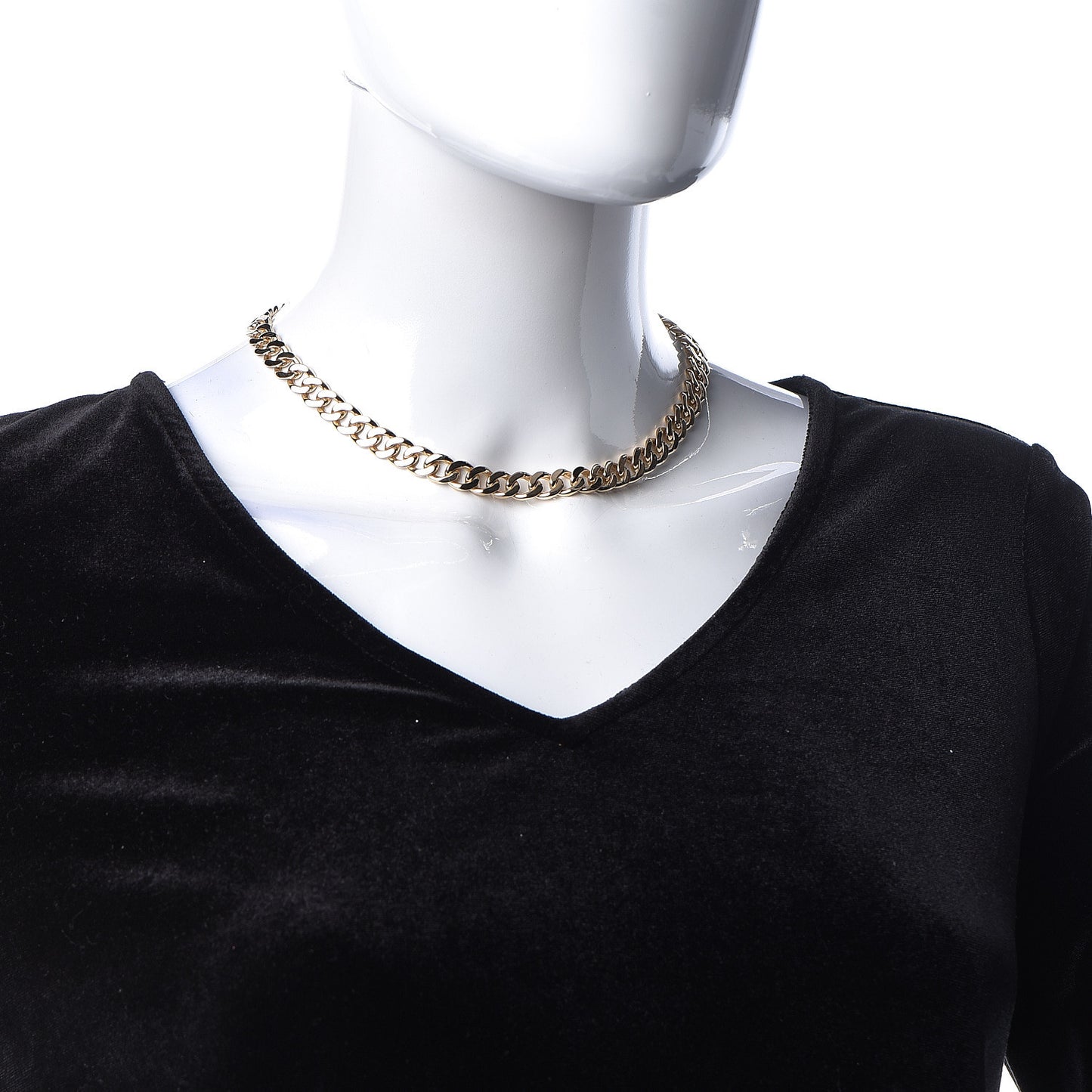 14K Yellow Gold Curb Link Chain Necklace