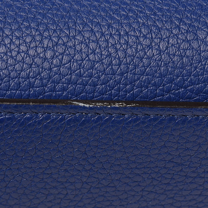 Celine Drummed Calfskin Mini Luggage Indigo 9 of 9