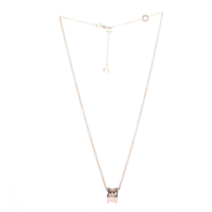 Bulgari 18K Rose White Gold B.Zero1 Pendant Necklace 2 of 5