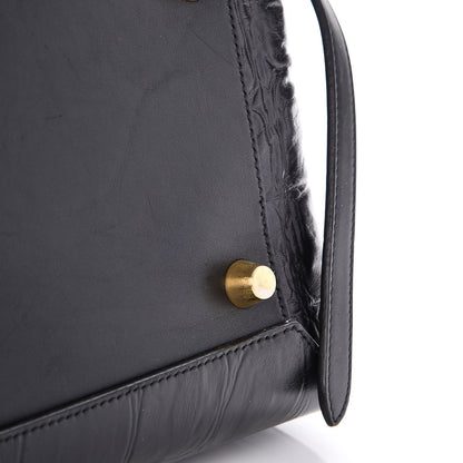 Celine Calfskin Crocodile Embossed Small Belt Bag Black 12 of 12