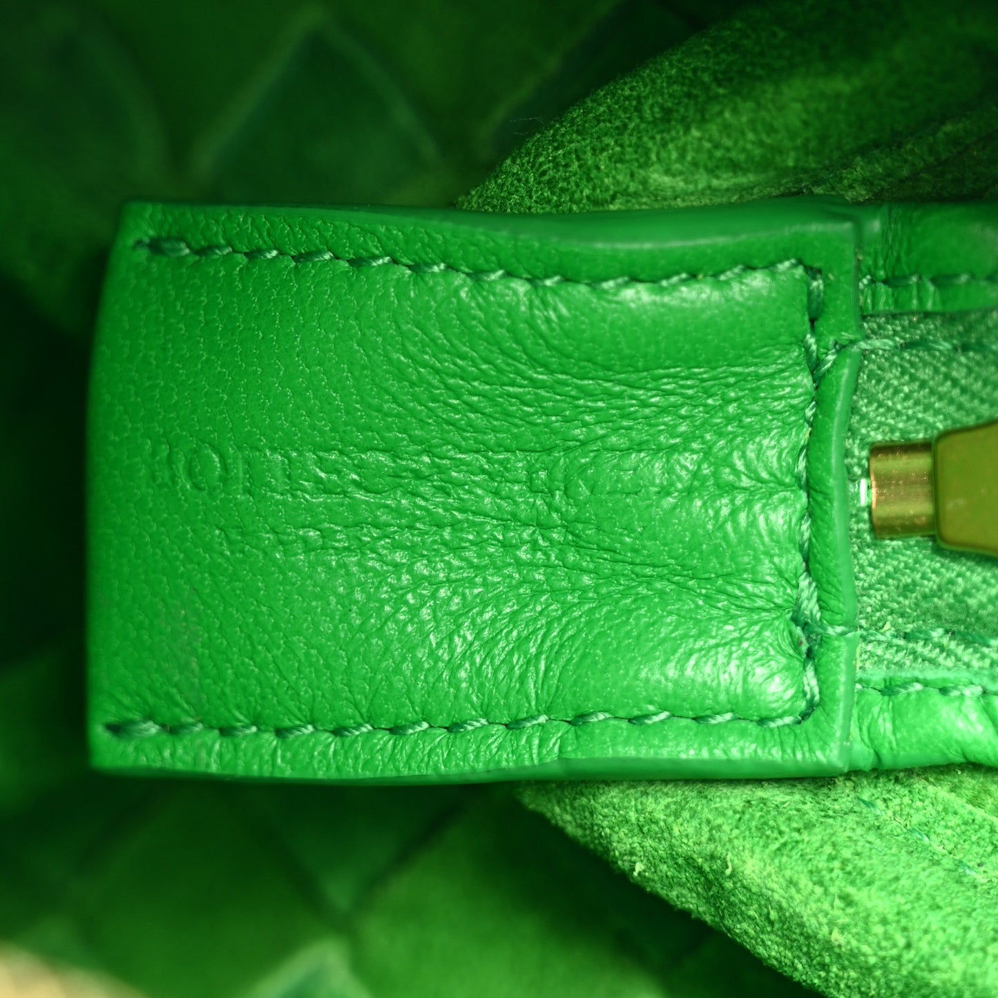 Nappa Intrecciato Mini Loop Camera Bag Parakeet