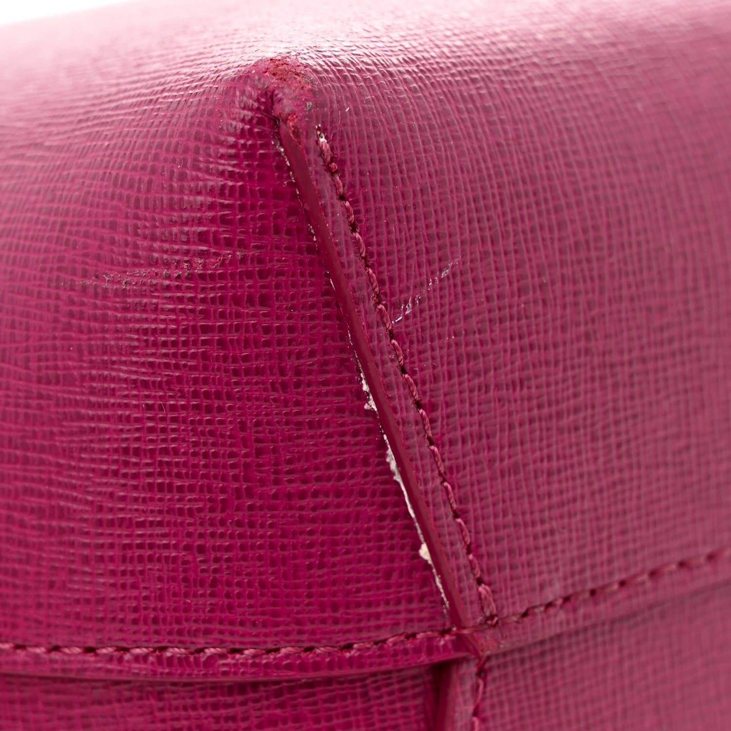 Mansur Gavriel Saffiano Mini Mini Bucket Bag Dark Pink 15 of 15