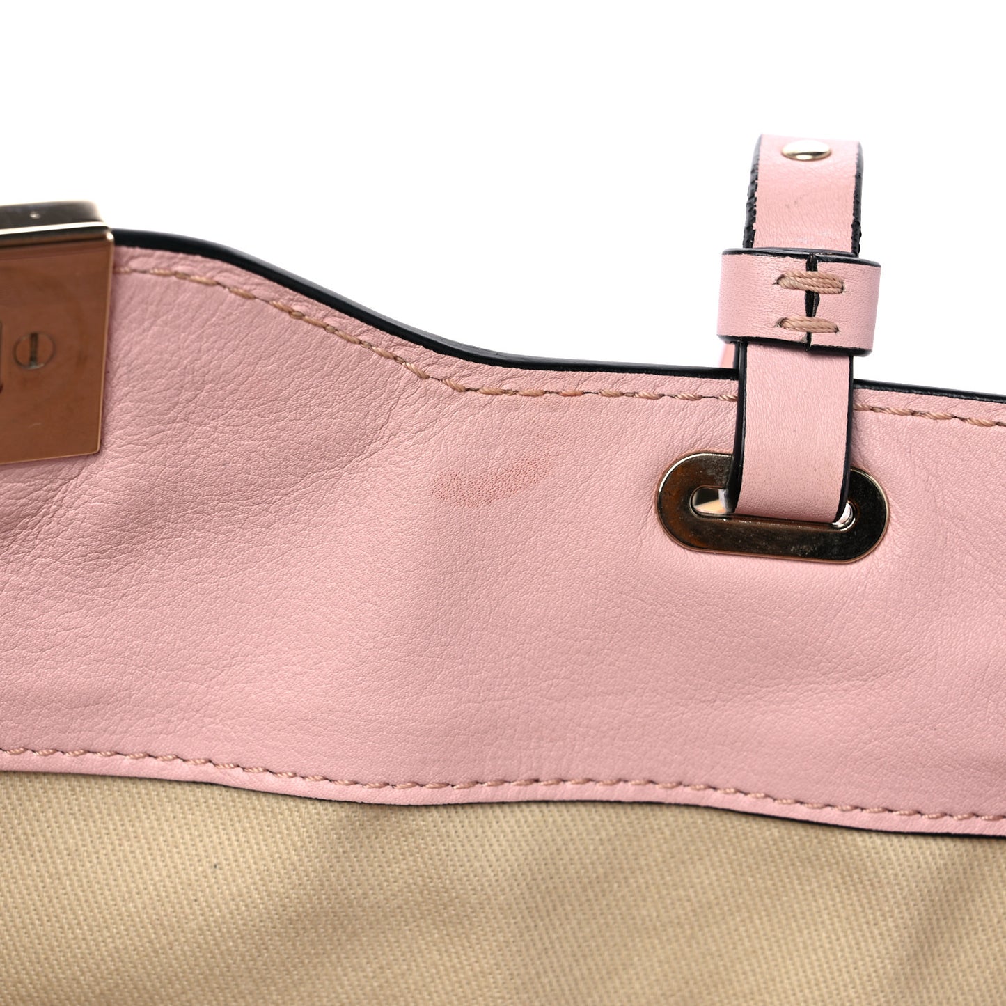 Vitello Medium Rockstud Tote Water Rose