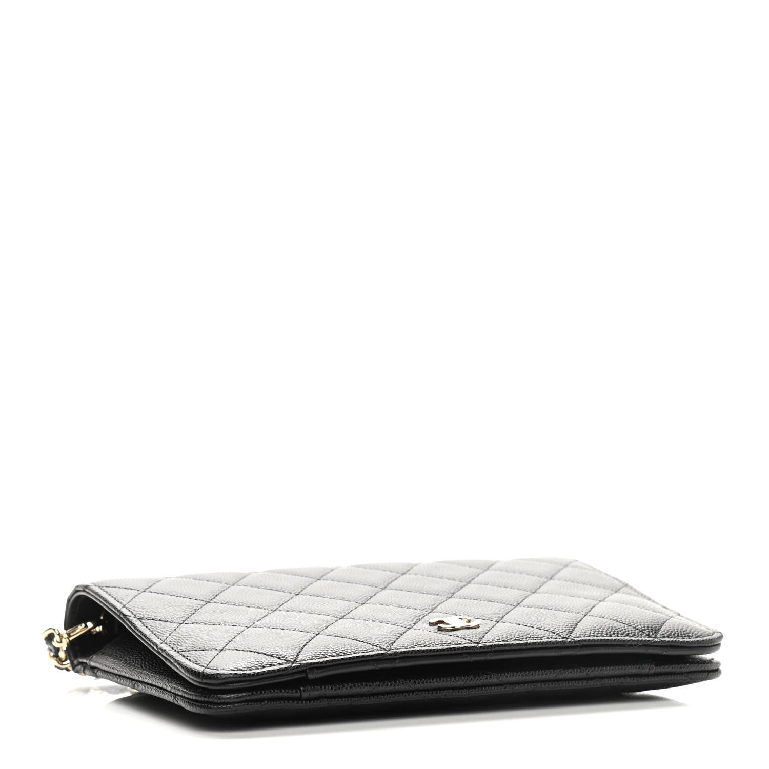 Chanel Caviar Quilted Clutch With Chain Black 4 of 11
