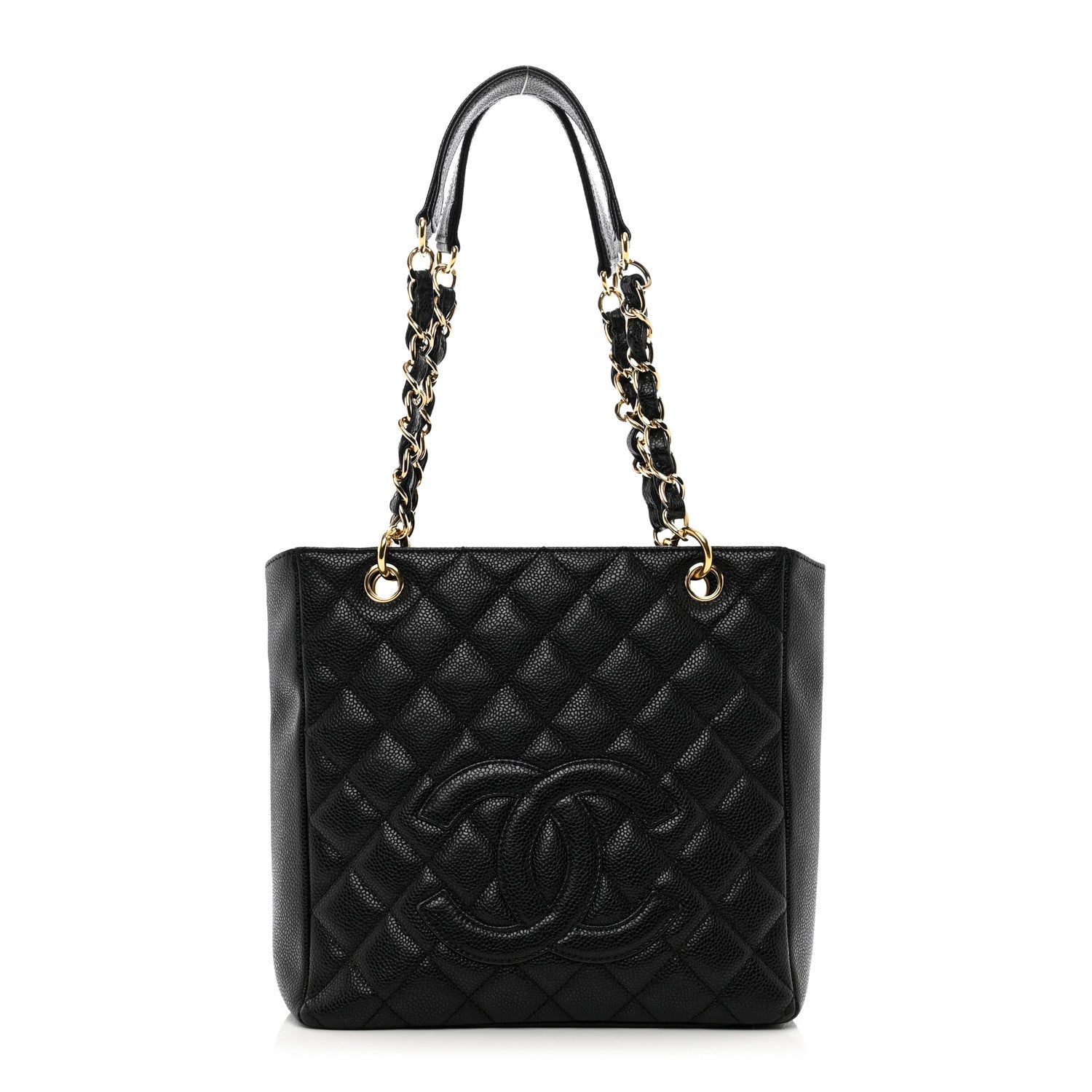 Chanel Caviar Quilted Petit Shopping Tote PST Black 1 of 10