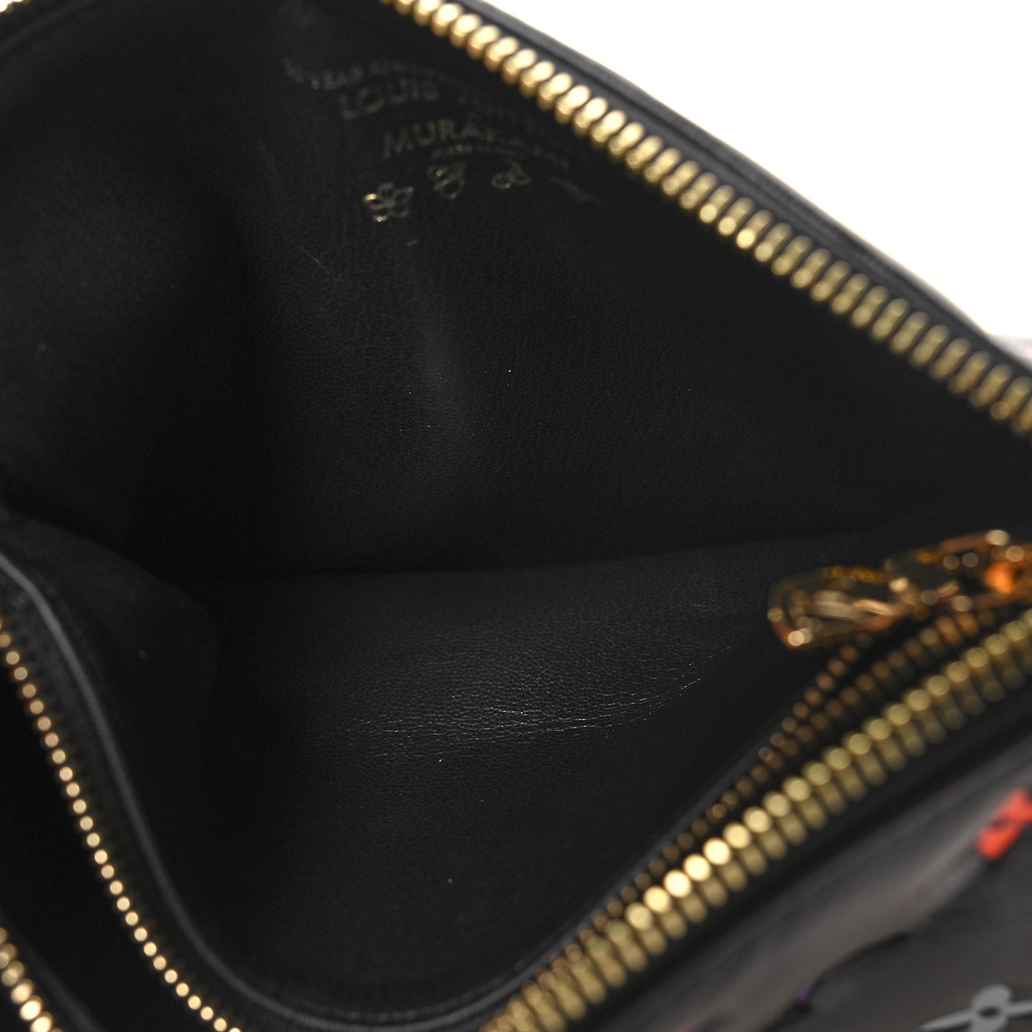 LV X TM Lambskin Embossed Monogram Coussin BB Black Multicolor