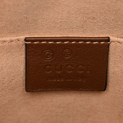 Gucci GG Supreme Monogram Cuoio Toscano Mini Chain Shoulder Bag Beige Ebony Cuir 6 of 10