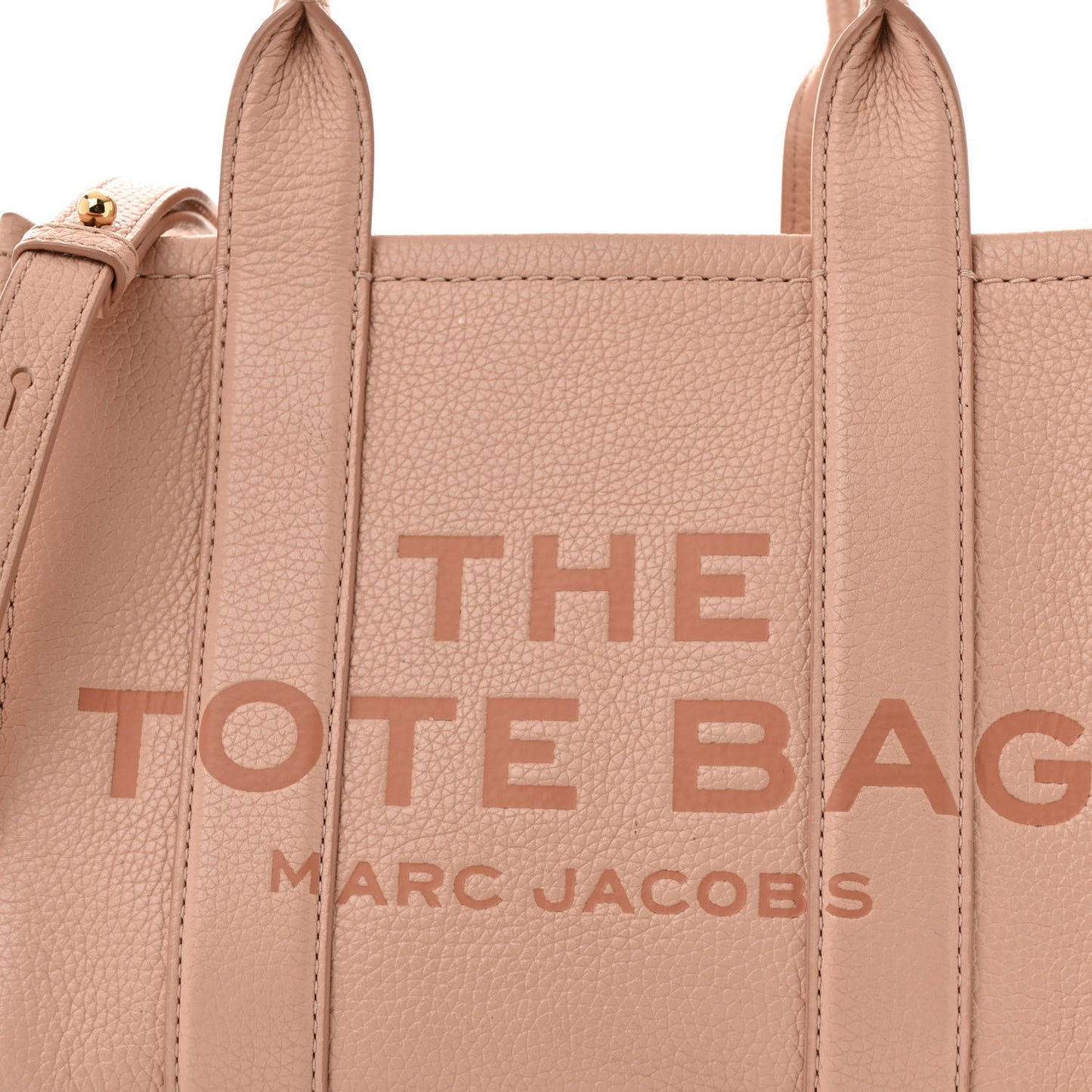 Grained Calfskin Small The Tote Bag Rose Dust