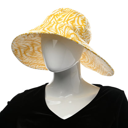 Fendi X SARA COLEMAN Canvas FF Vertigo Bucket Hat L Mimosa White 2 of 8