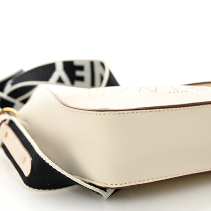 Stella McCartney Eco Alter Nappa Perforated Logo Tiny Crossbody White 8 of 10