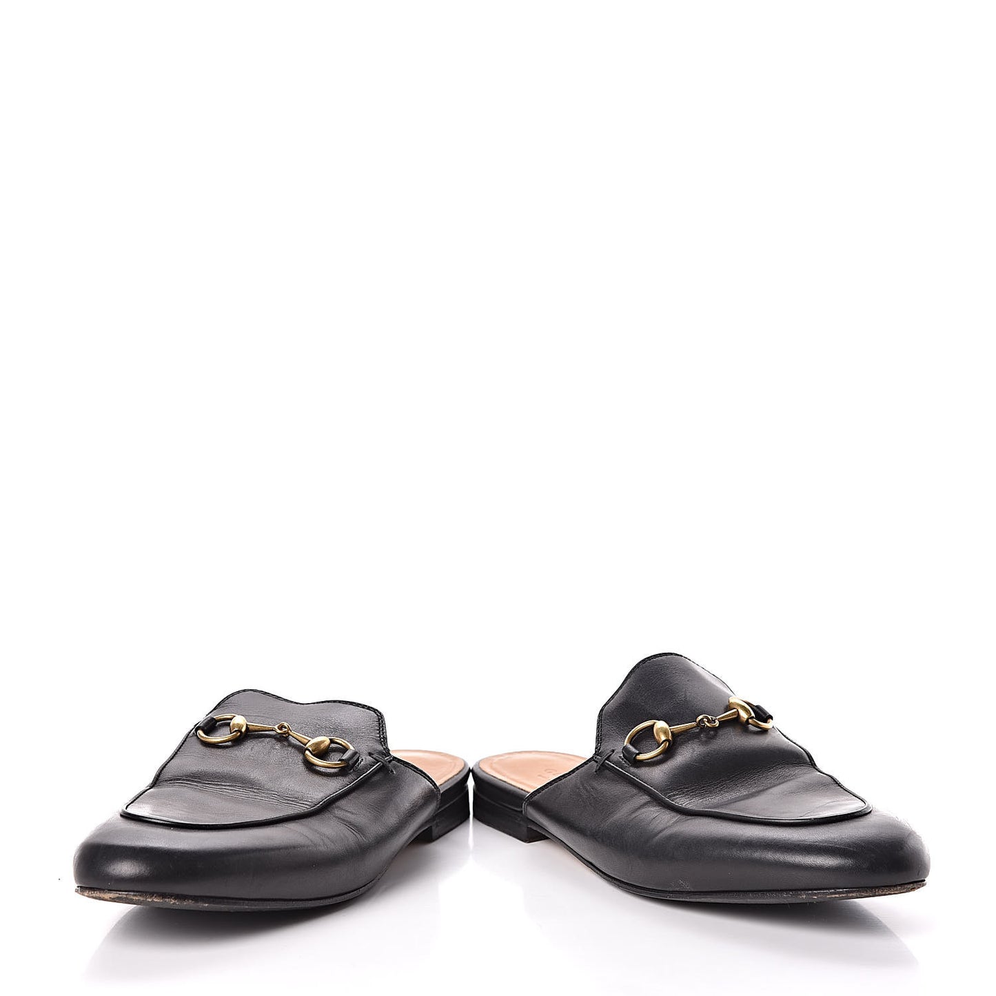 Calfskin Womens Princetown Slippers 37 Black
