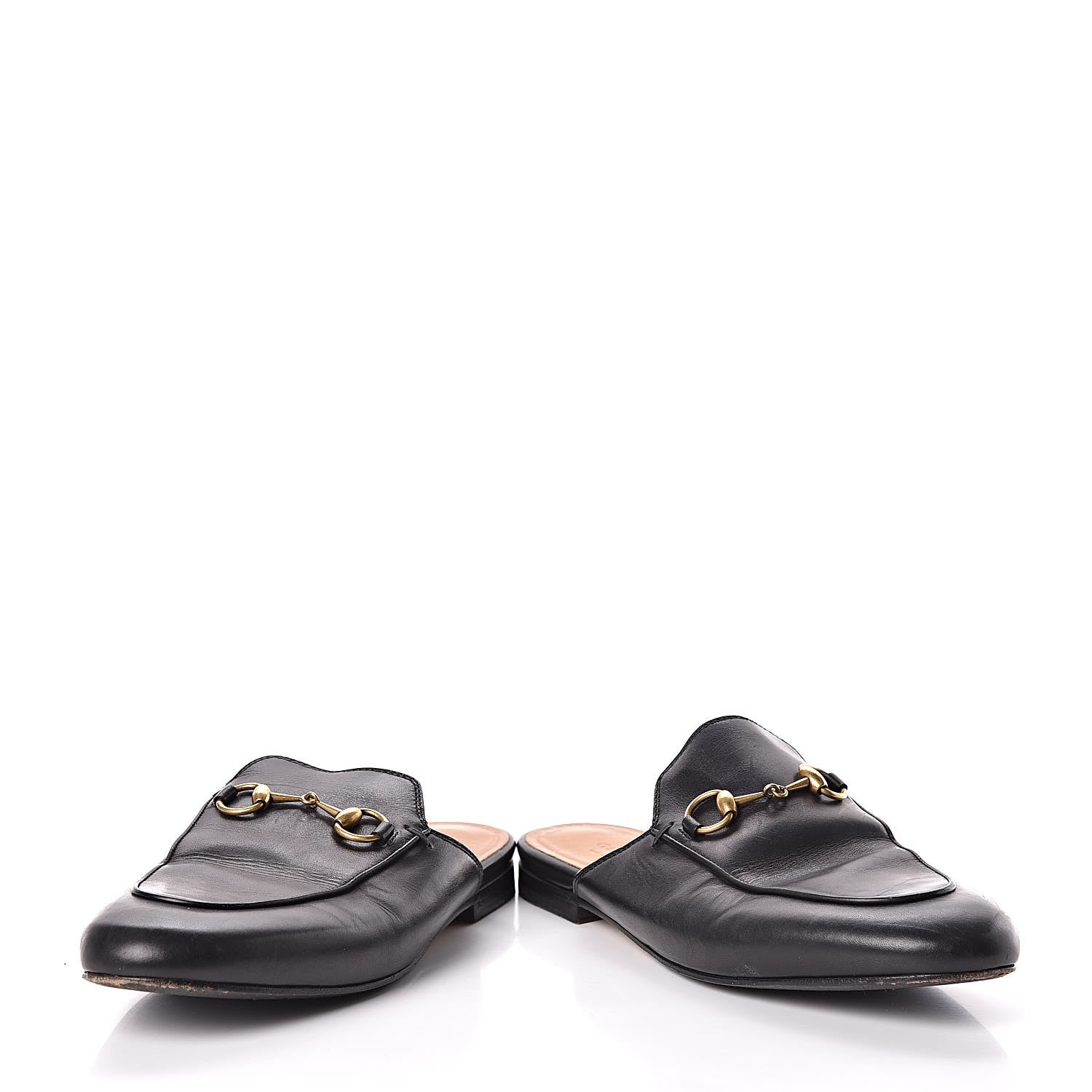 Gucci Calfskin Womens Princetown Slippers 37 Black 6 of 9