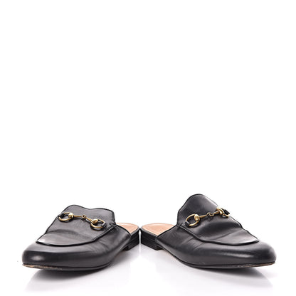 Gucci Calfskin Womens Princetown Slippers 37 Black 6 of 9