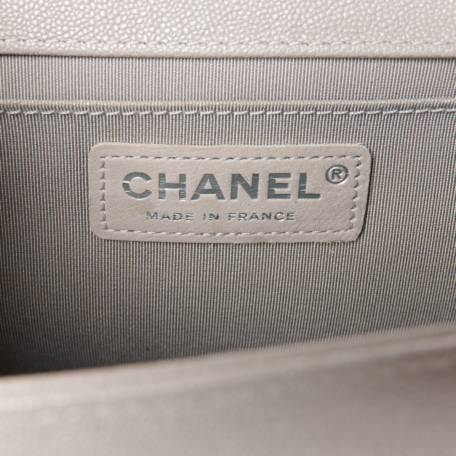 Chanel Caviar Quilted Medium Boy Flap Grey 6 of 11