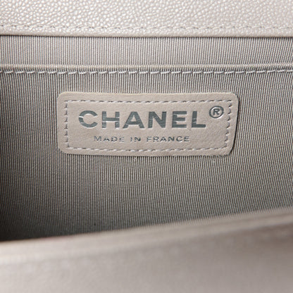 Chanel Caviar Quilted Medium Boy Flap Grey 6 of 11