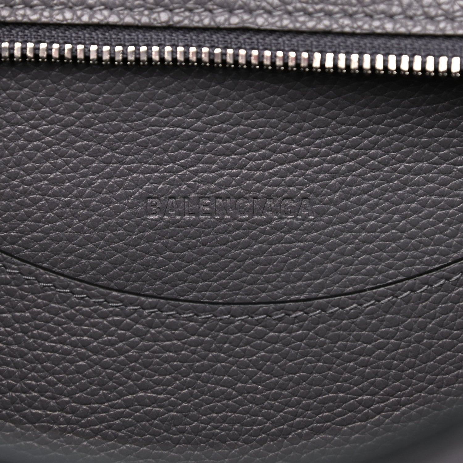 Balenciaga Grained Calfskin Neo Classic Silver Hardware S City Dark Grey 9 of 10