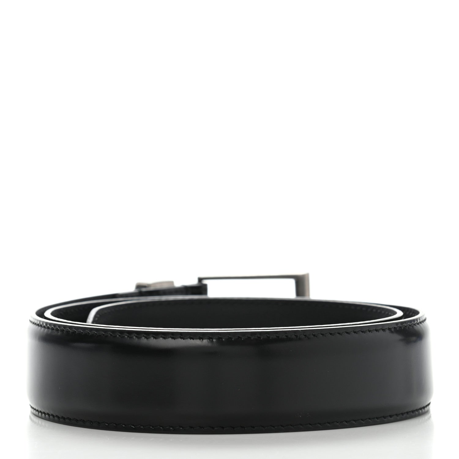 Gucci Calfskin Snake Belt 80 32 Black 2 of 9