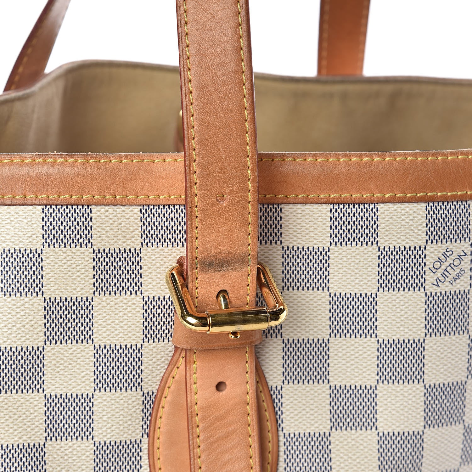 Louis Vuitton Damier Azur Hampstead MM 9 of 14