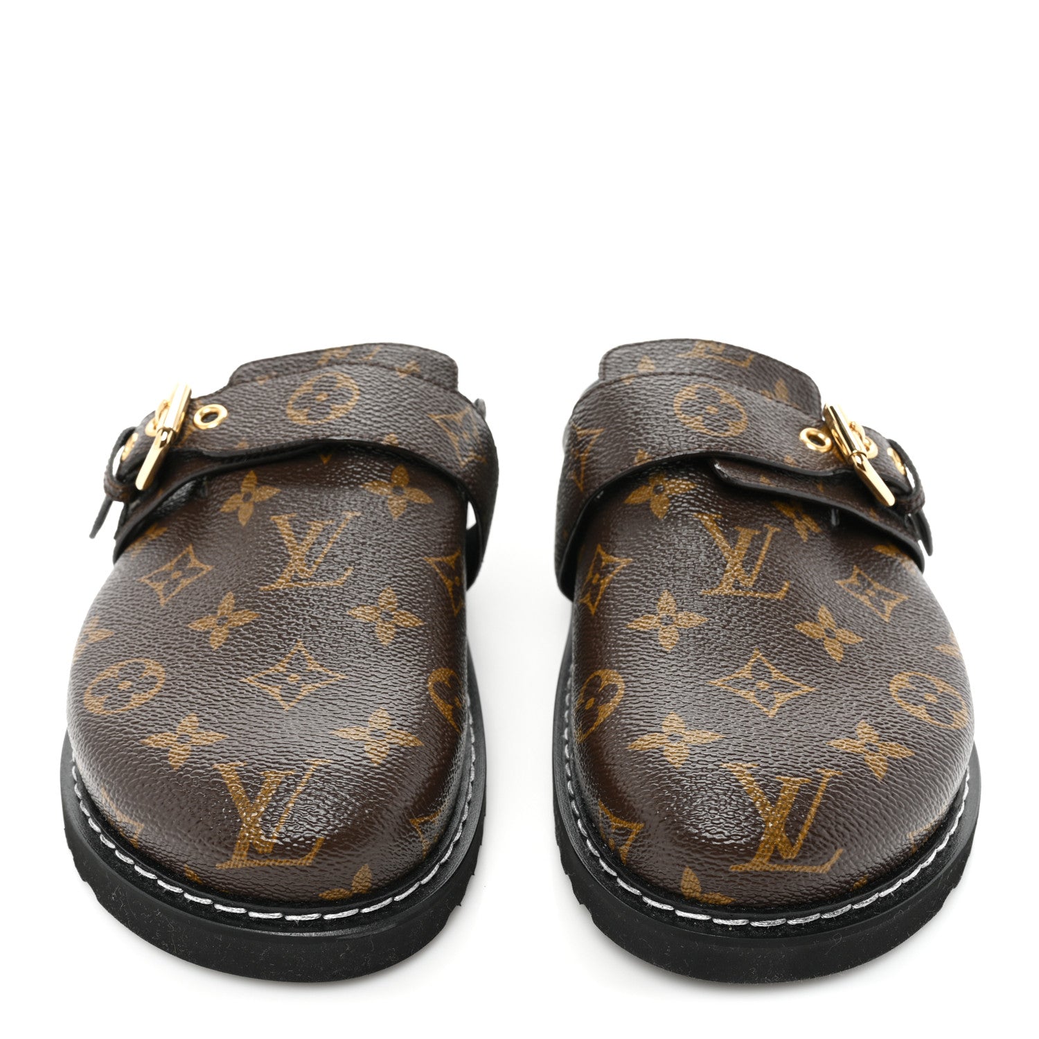 Louis Vuitton Patent Monogram Womens Cosy Flat Comfort Clog Mules 39 Brown 2 of 9
