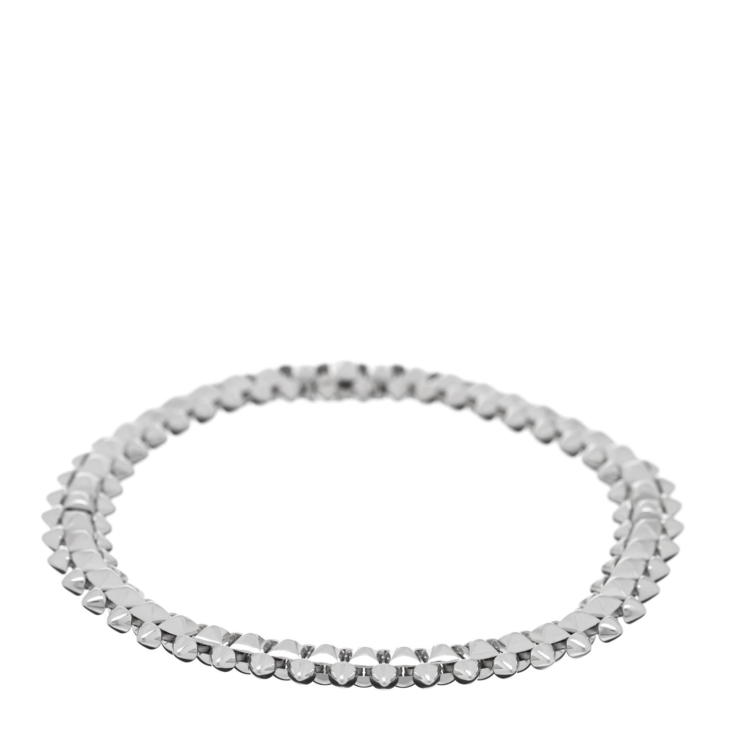 Cartier 18K White Gold Medium Clash De Cartier Flexible Bracelet 17 1 of 3