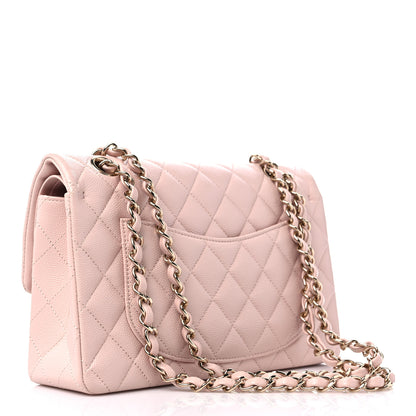 Chanel Caviar Quilted Small Double Flap Light Pink 3 of 9