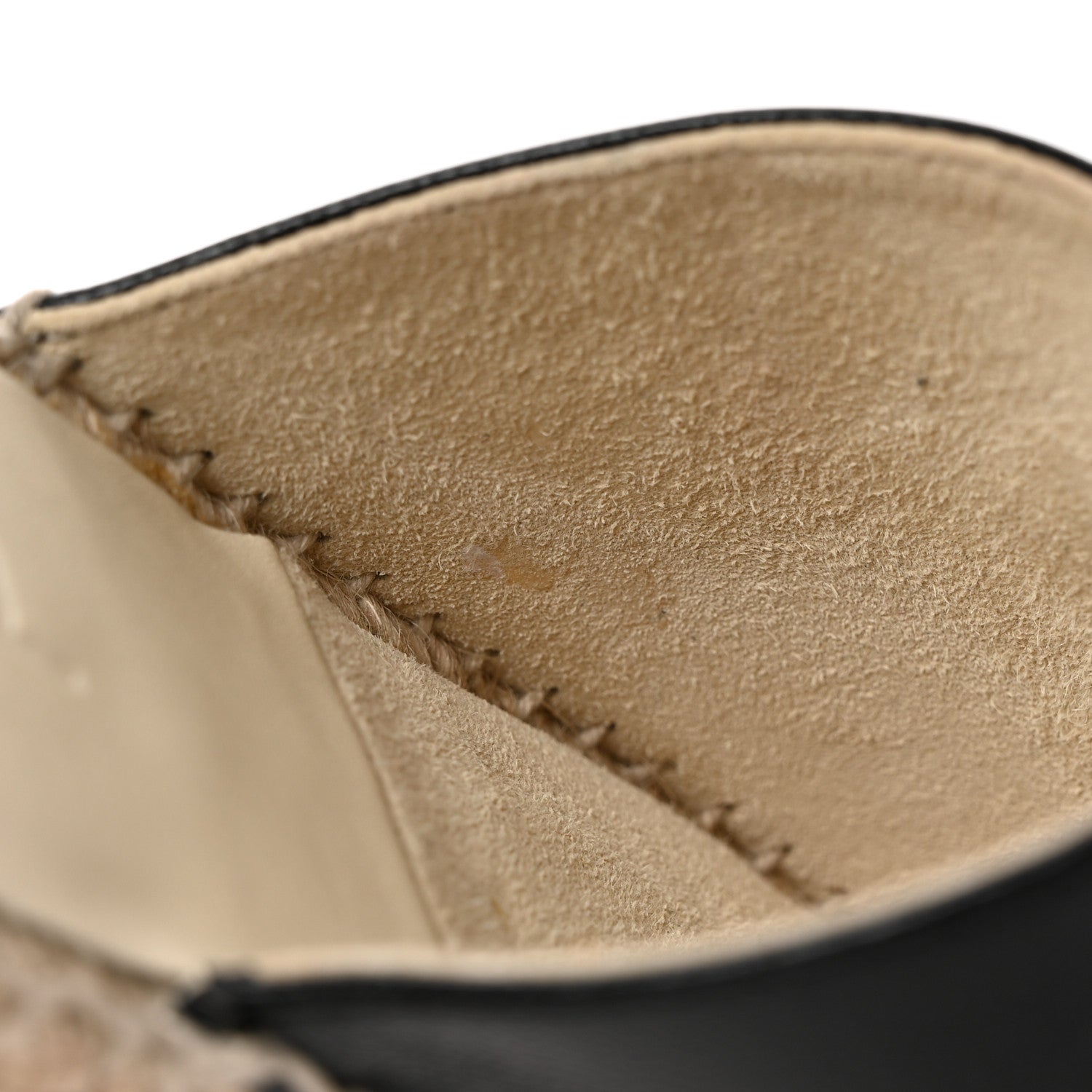 Chanel Iridescent Goatskin Patent CC Espadrille Mules 37 Black 11 of 15