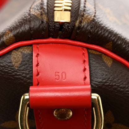 Louis Vuitton Calfskin Monogram Keepall Bandouliere 50 Coquelicot 9 of 9