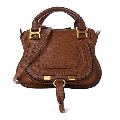 Chloe Calfskin Mini Marcie Satchel Tan 1 of 10