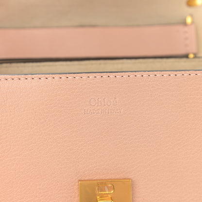 Chloe Grained Lambskin Drew Shoulder Bag Cement Pink 5 of 7