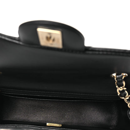 Chanel Lambskin Quilted Mini Rectangular Flap Black 5 of 12