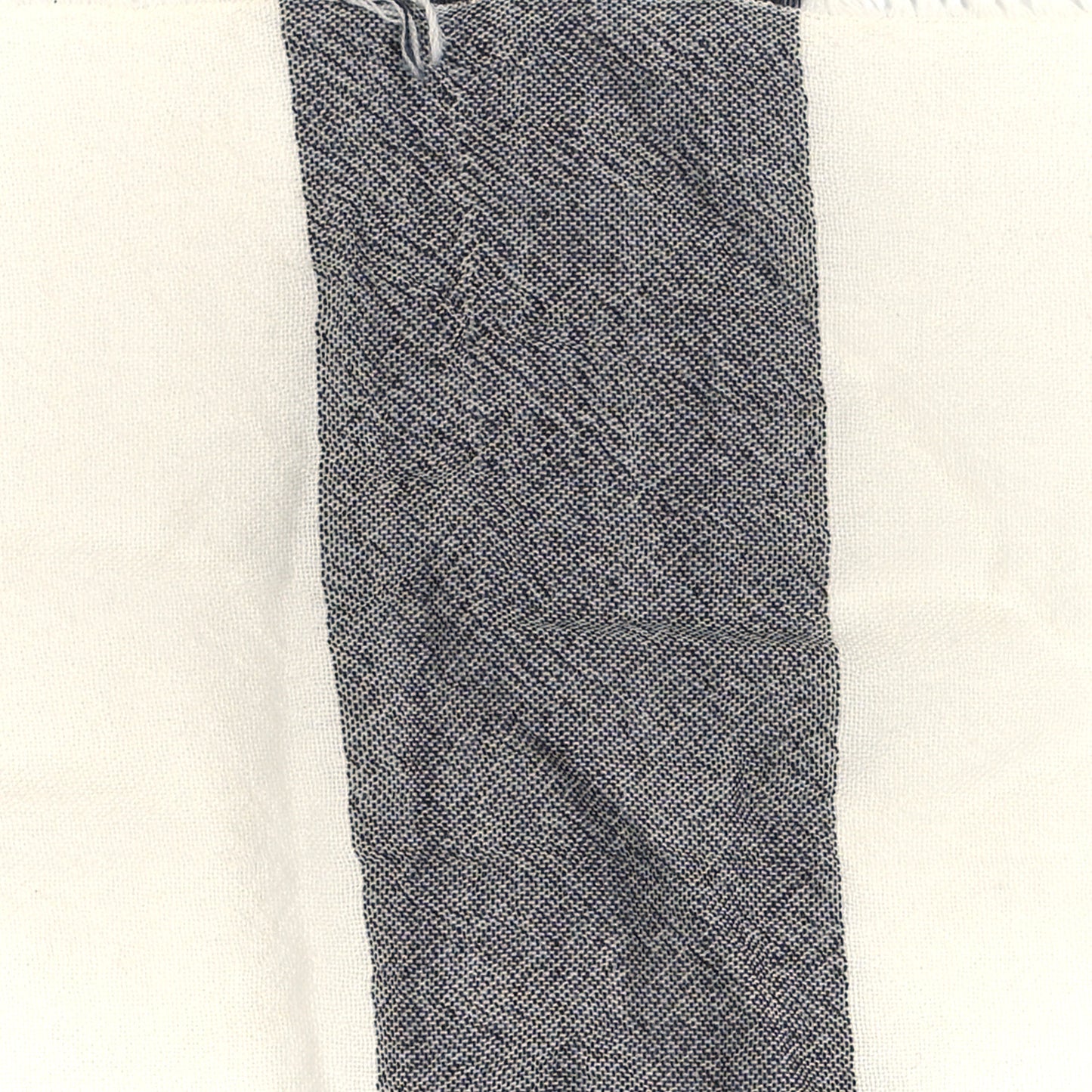 Merino Wool House Check Square Scarf Ivory