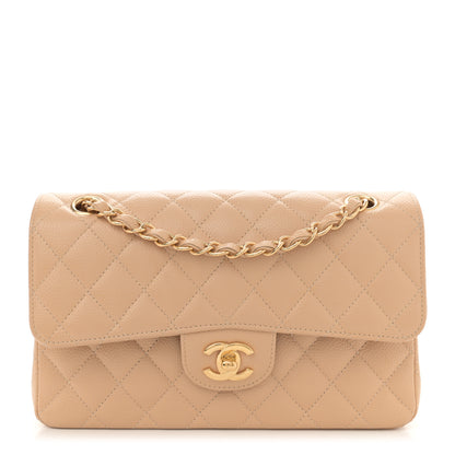Chanel Caviar Quilted Small Double Flap Beige 1 of 13