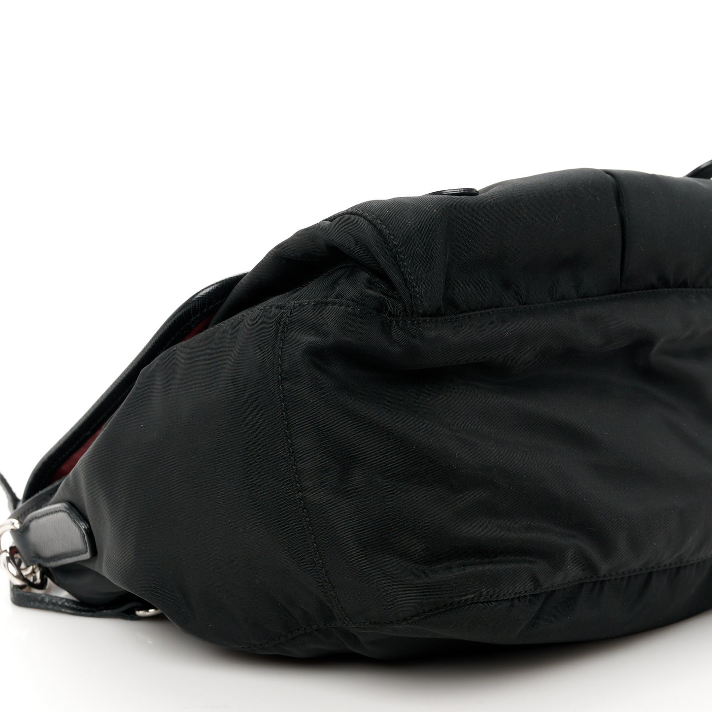 Nylon Vela Sport Saffiano Messenger Bag Black