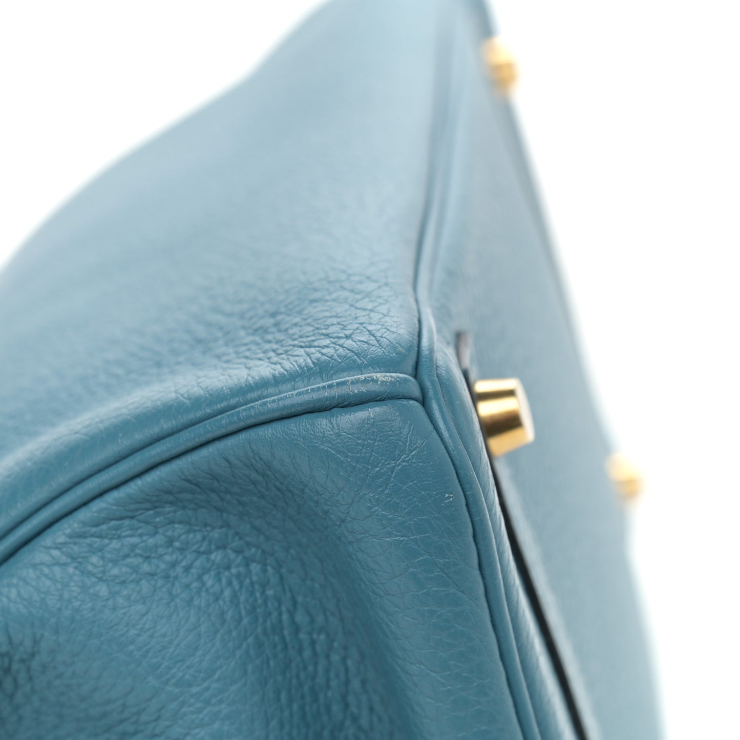 Taurillon Clemence Birkin 30 Blue Jean