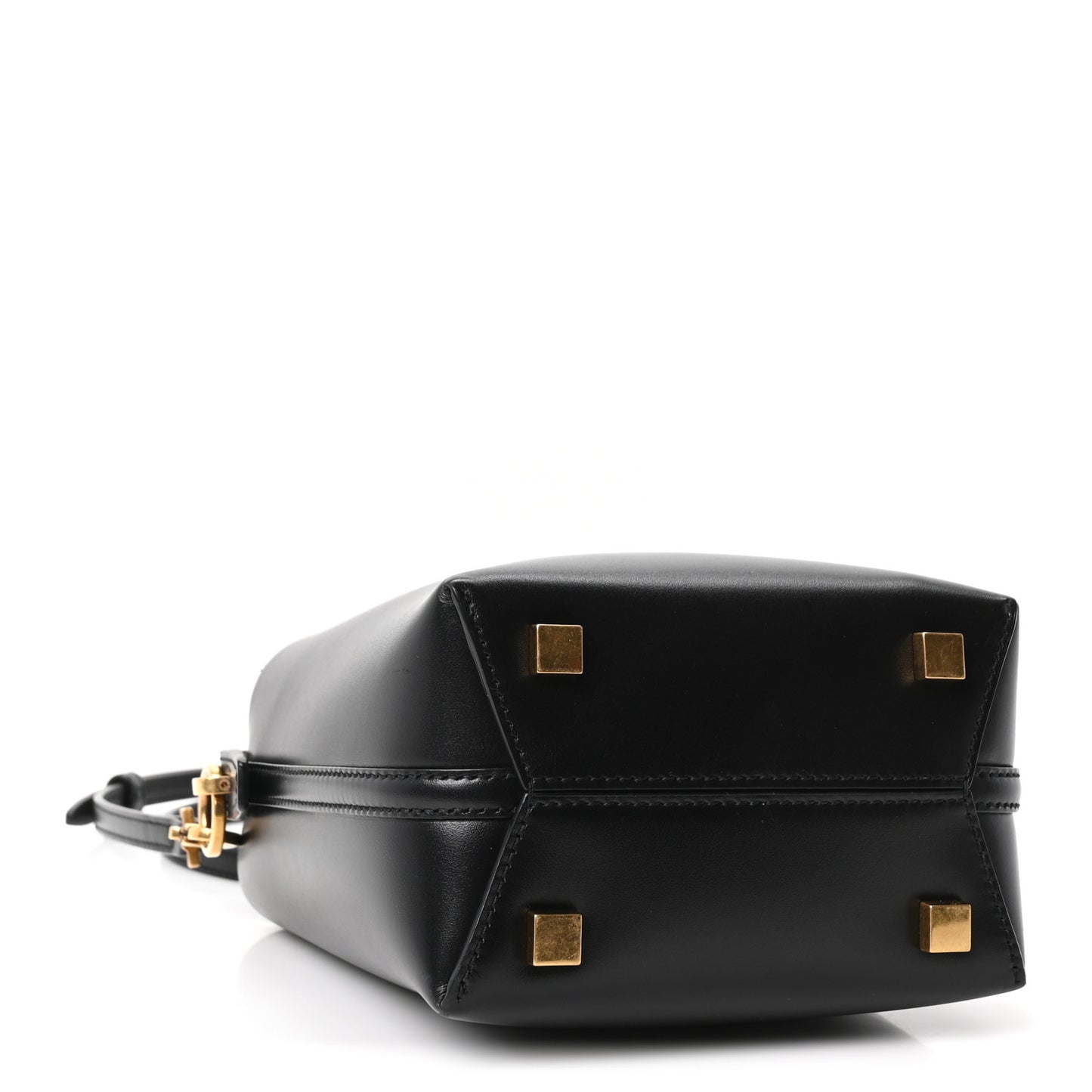 Shiny Calfskin Le 37 Mini Bucket Bag Black