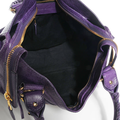Balenciaga Agneau Giant 21 Gold Hardware City Dark Violet 8 of 14