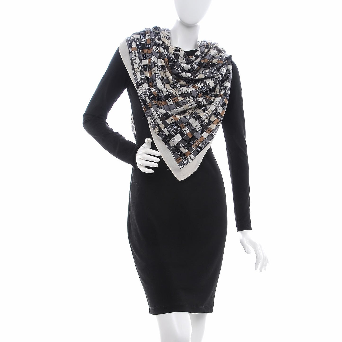 Cashmere Silk Bolduc Au Carre Shawl 140