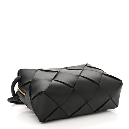 Bottega Veneta Lambskin Maxi Intrecciato Small Cassette Camera Bag Black 4 of 9