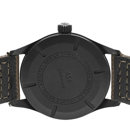 IWC Ceramic Canvas 39mm Pilot Mark XVIII Edition “HODINKEE” Automatic Watch Black IW324801 4 of 4