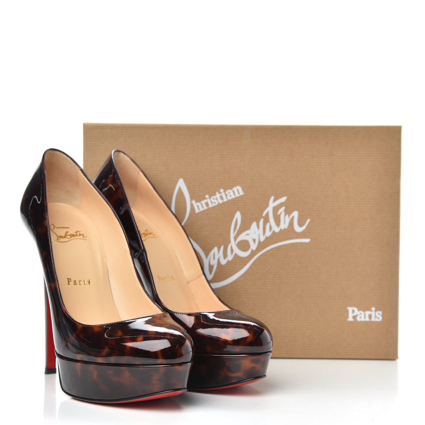 Patent Tortoiseshell Bianca 140 Pumps 38 Tartaruga