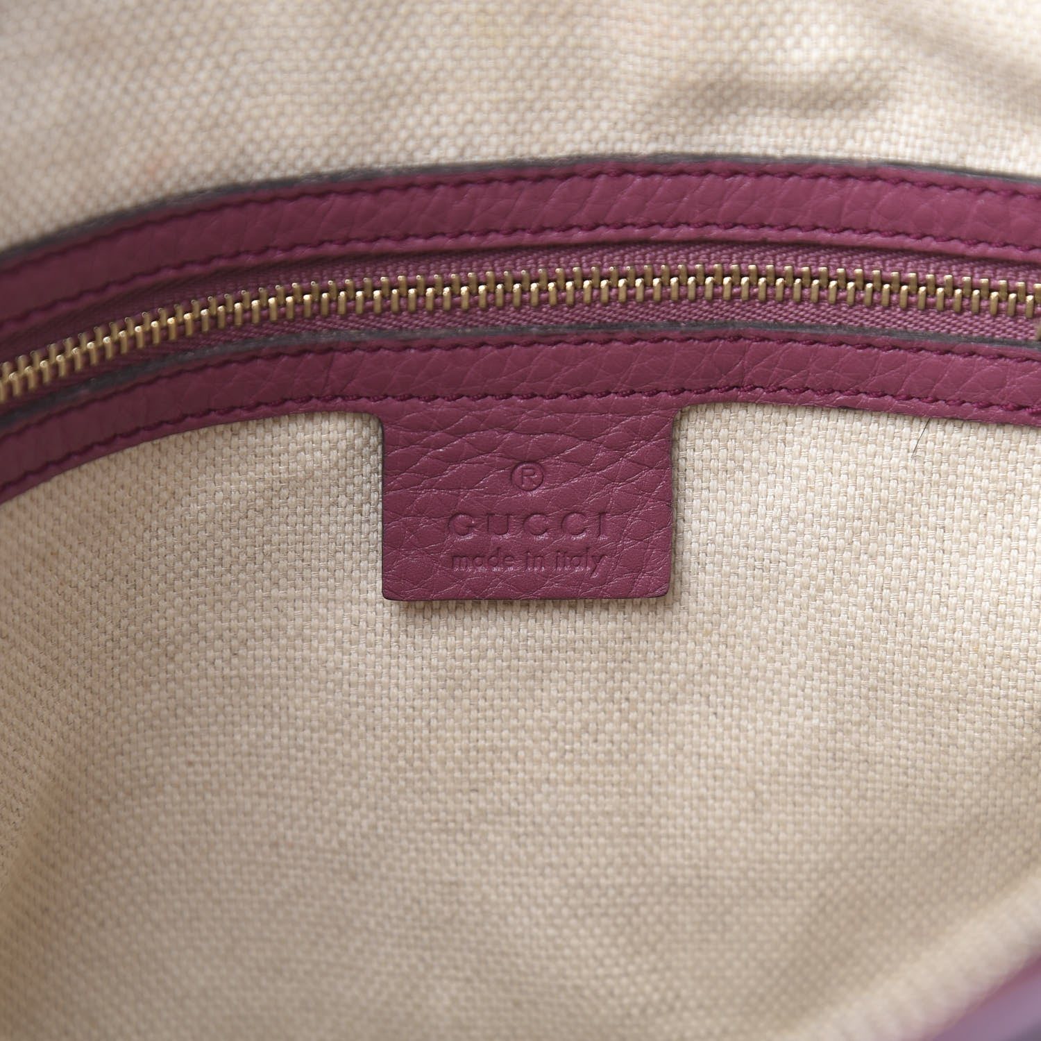 Gucci Pebbled Calfskin Small Soho Top Handle Bag Peonia Flower 7 of 20
