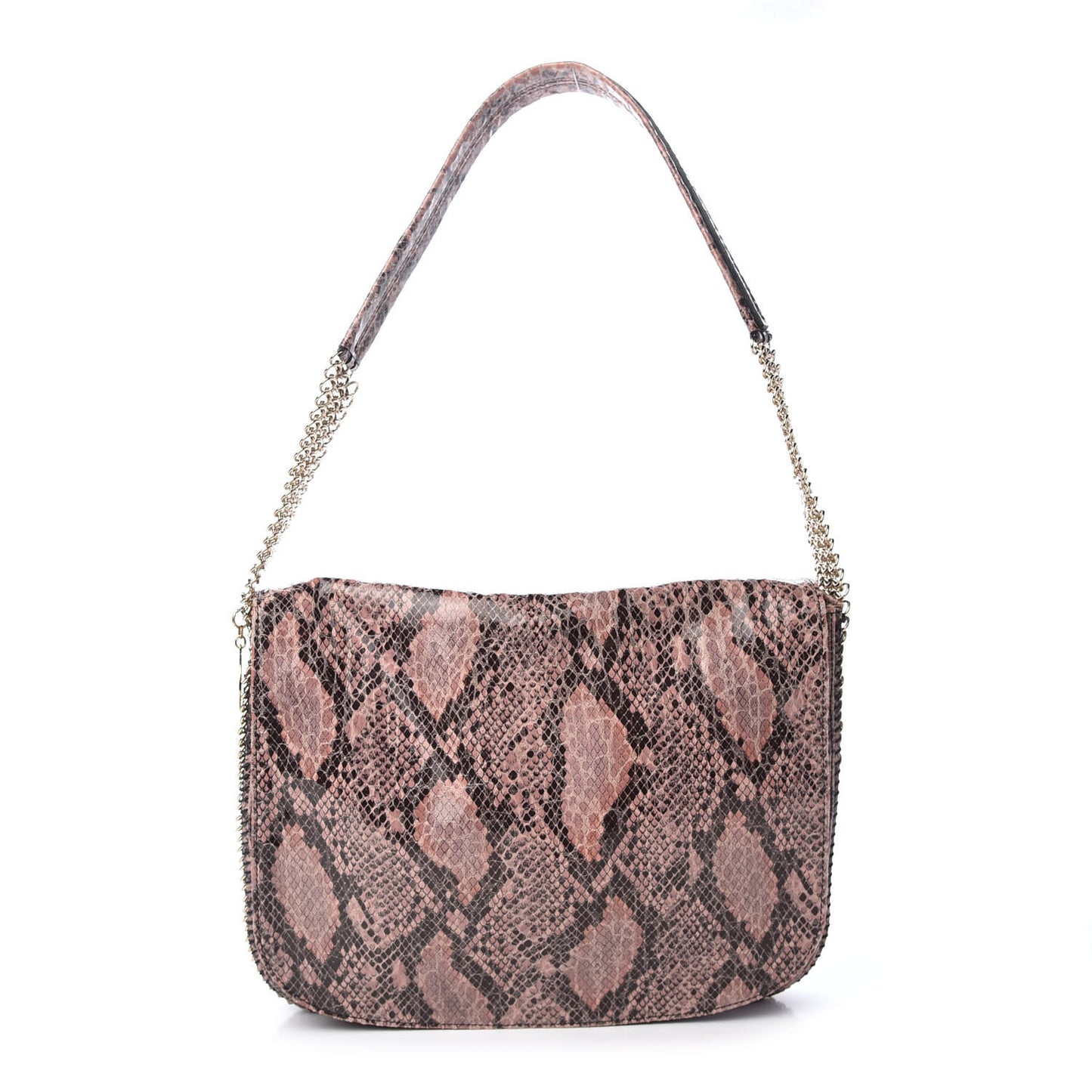 Eco Python Shoulder Bag Pink