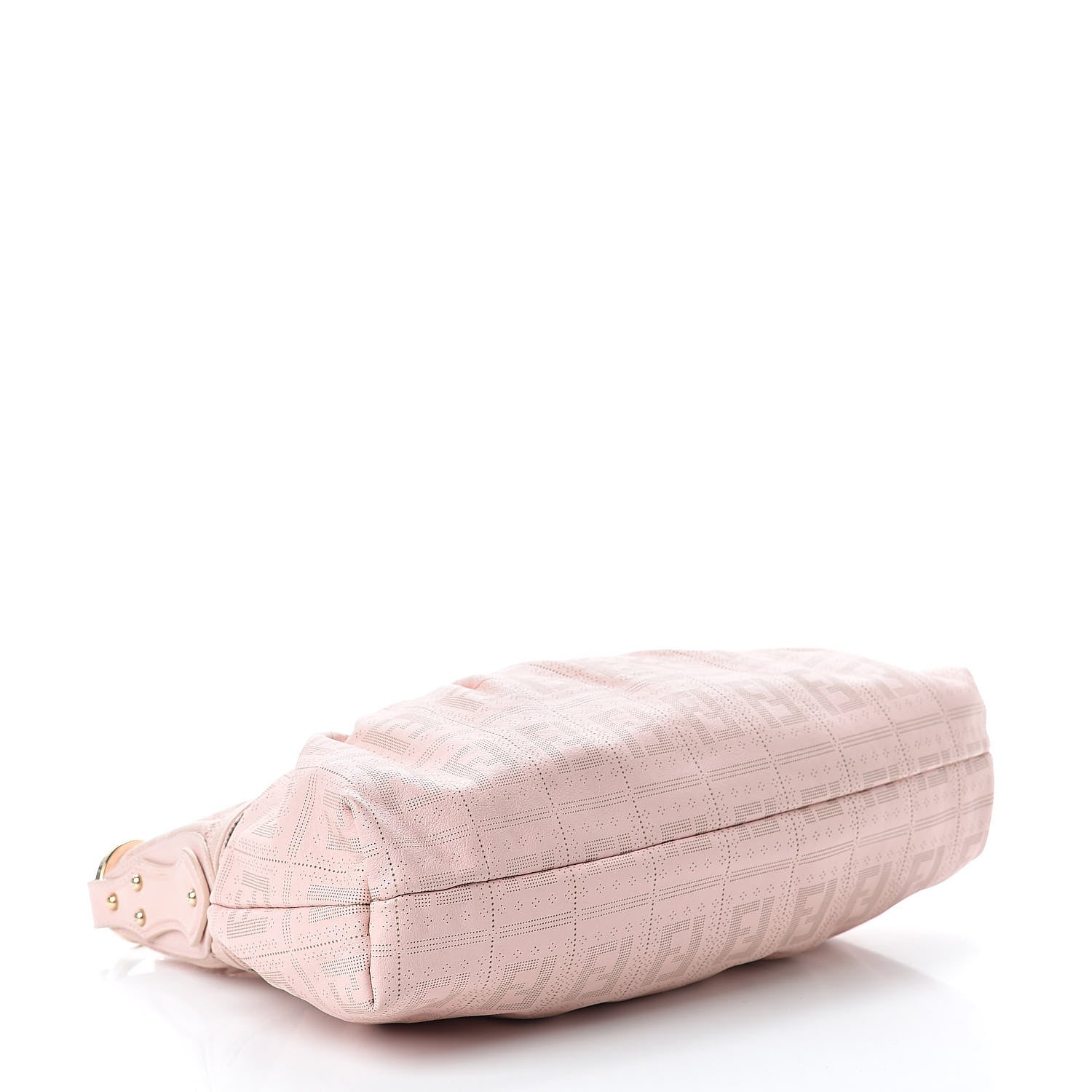 Fendi Calfskin Perforated Chef Hobo Pink 4 of 12