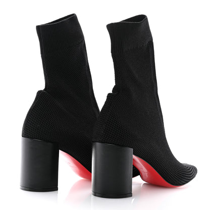 Christian Louboutin Nappa Knit Beyonstage 70 Ankle Boots 40 Black 4 of 8